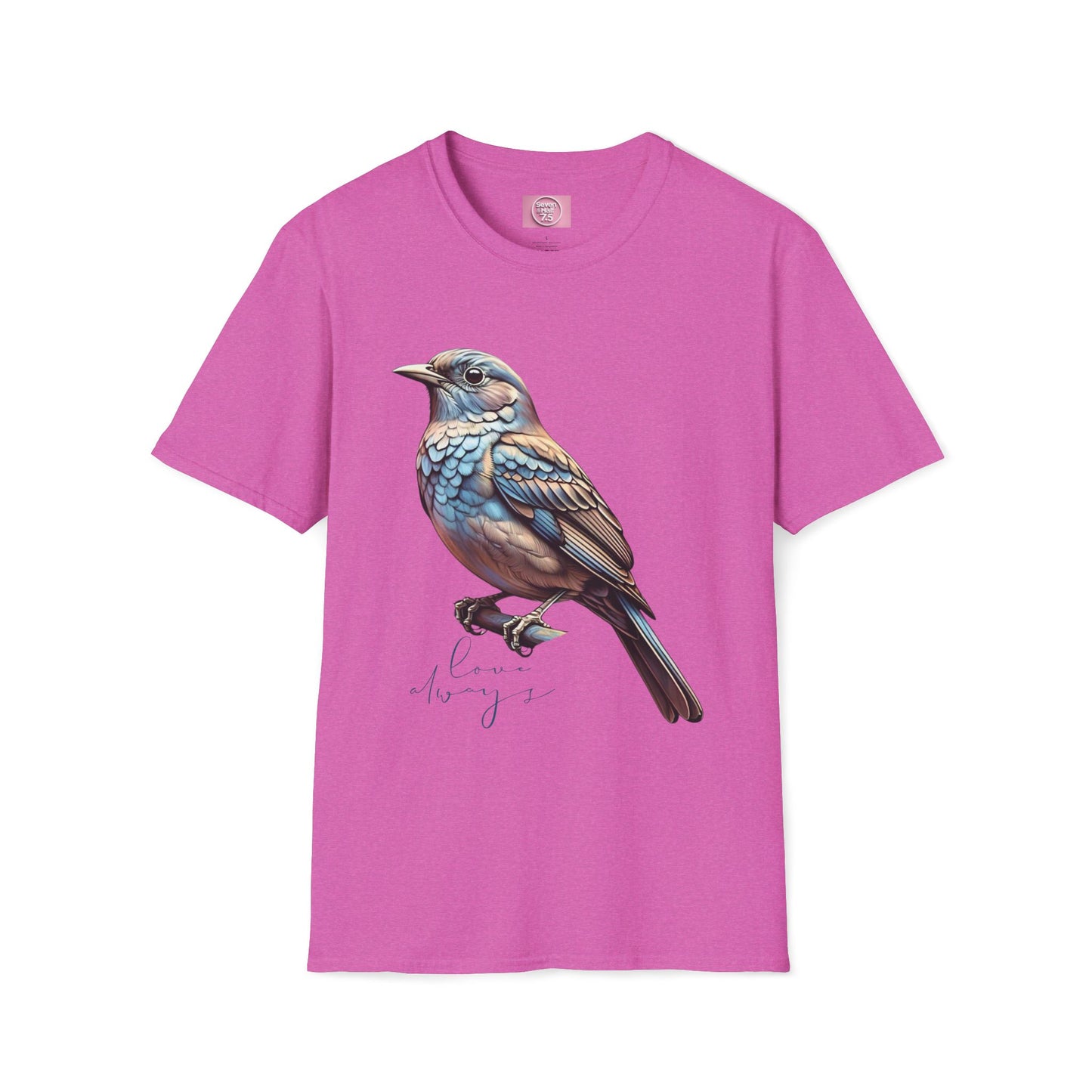 Nature-Inspired Bird Graphic T-Shirt for Soft Comfort