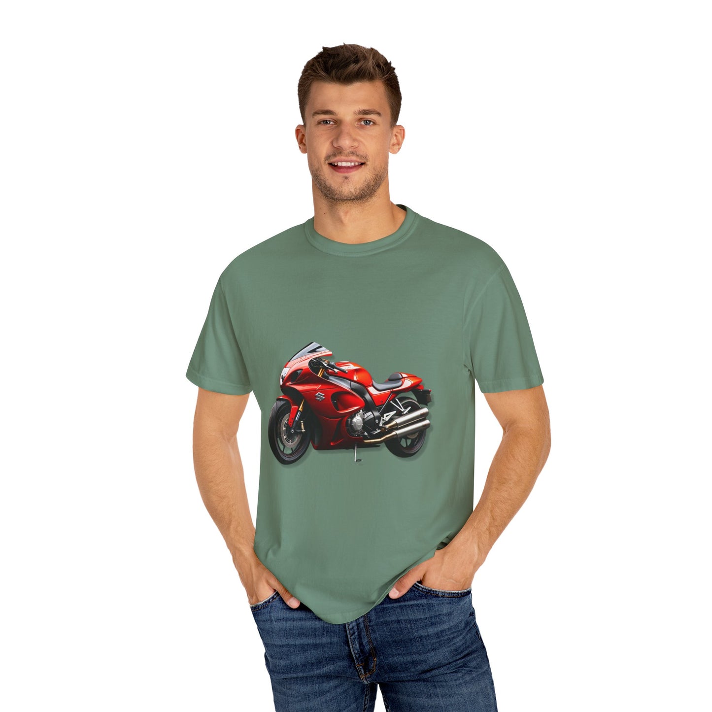 Biker Graphic Unisex T-Shirt - Vintage Motorcycle Design