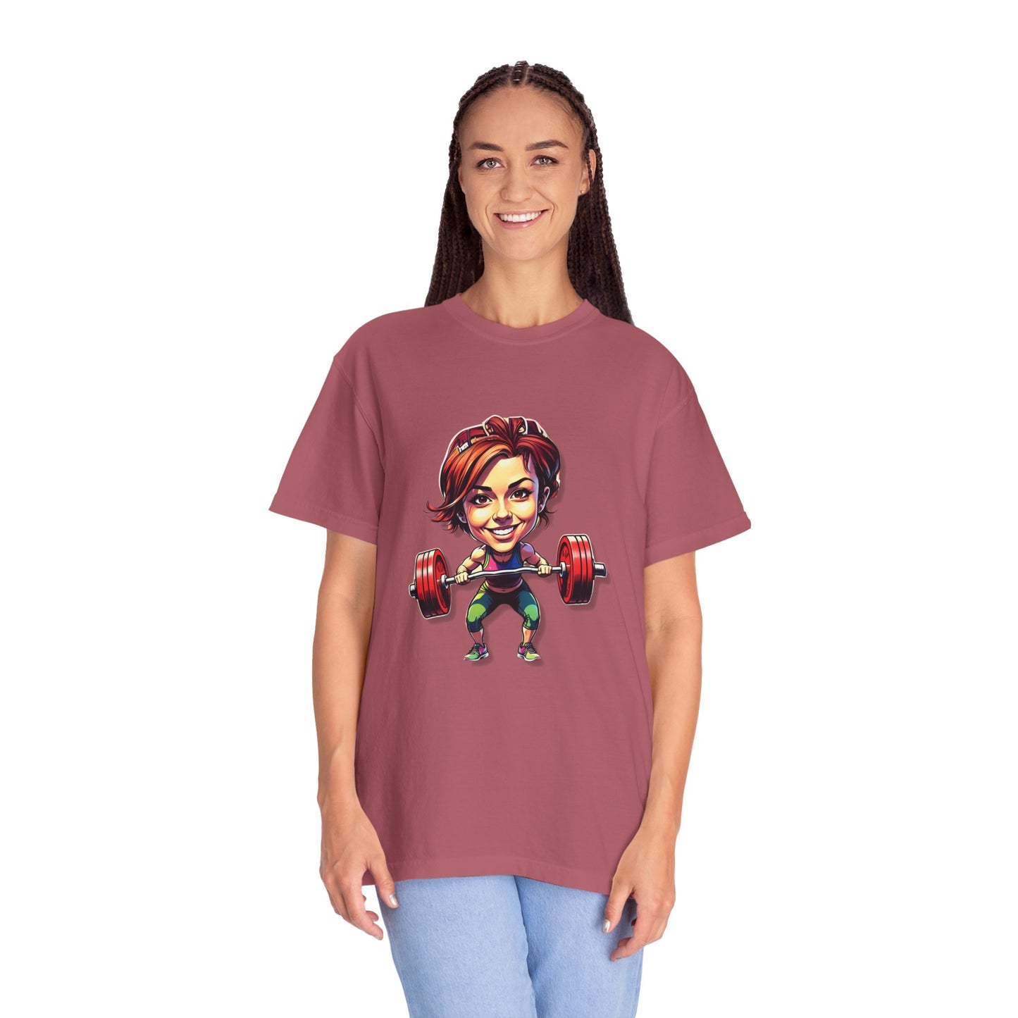 Funny Weightlifting T-Shirt for Fitness Lovers - Unisex Garment-Dyed Tee