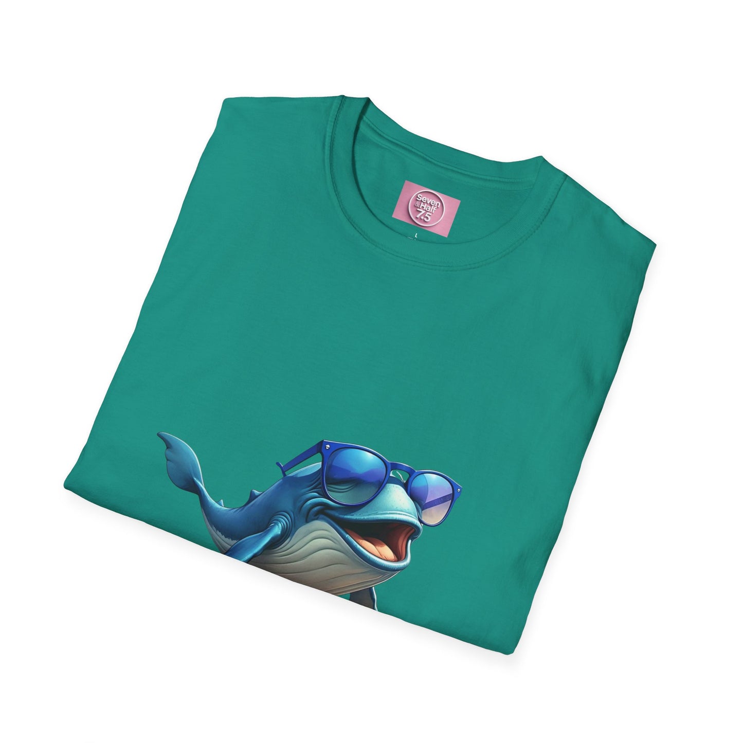 Cool Sunglasses Whale Unisex Softstyle T-Shirt