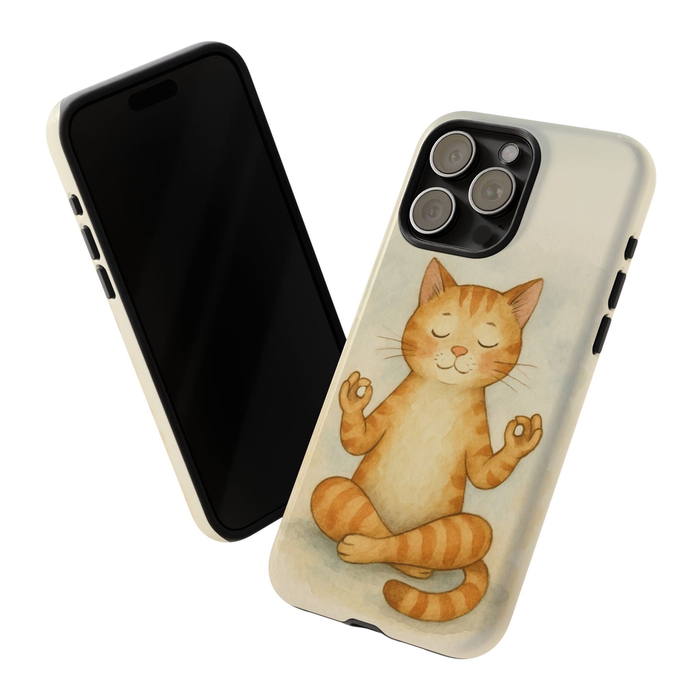Zen Cat Phone Case - Tough & Stylish - Perfect for Cat Lovers