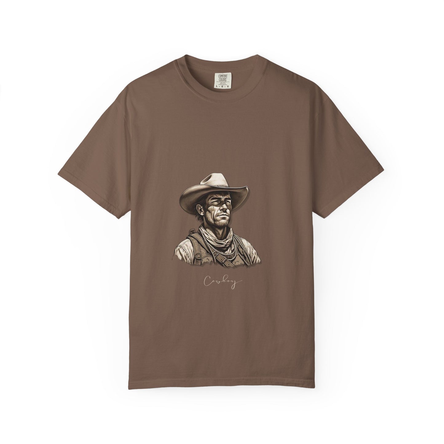 Rustic Cowboy Graphic T-Shirt for Western Aficionados