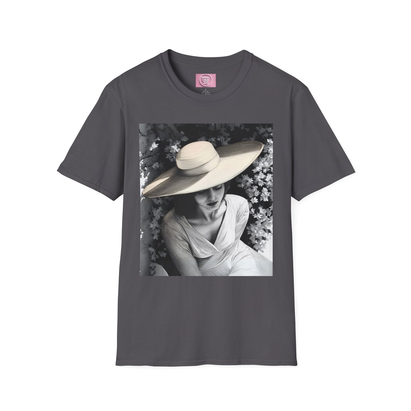 Elegant Charcoal art Softstyle T-Shirt - Perfect for Spring and Summer