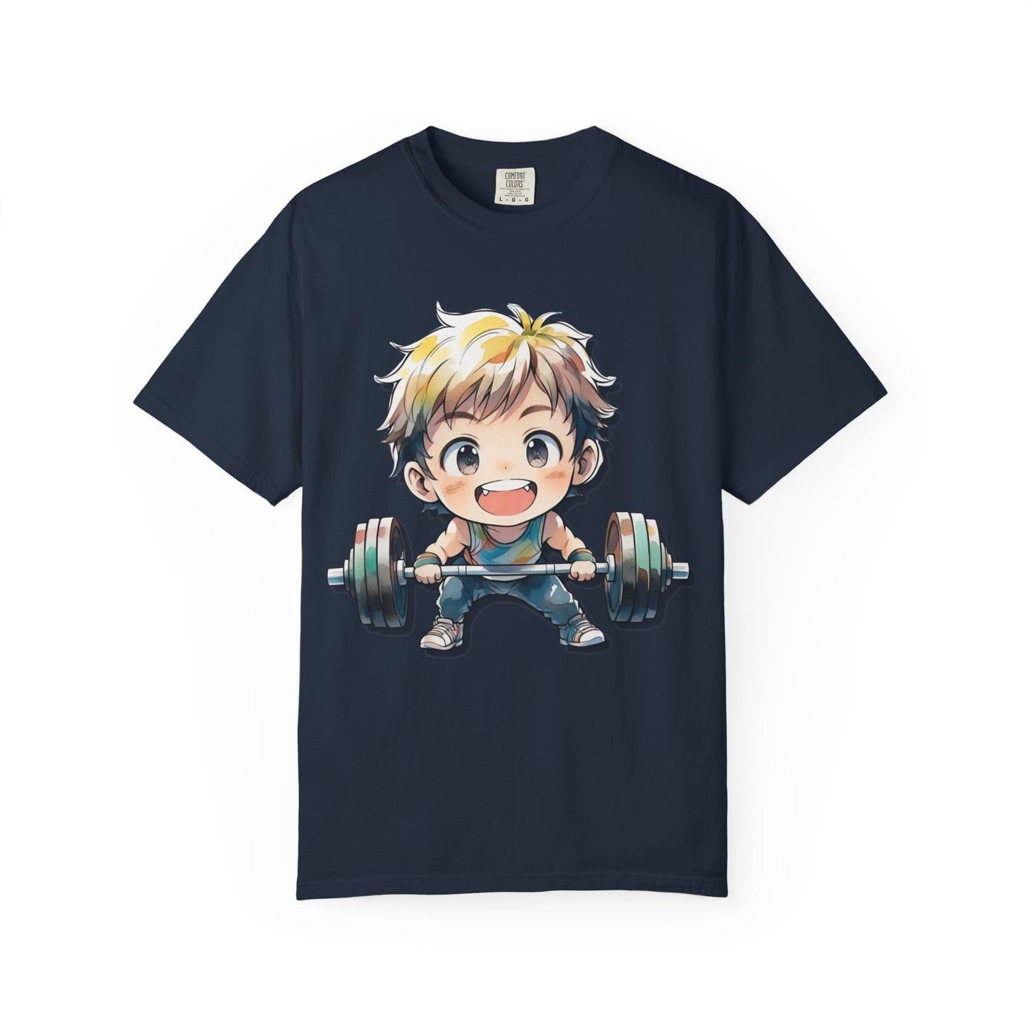 Cute Cartoon Weightlifter Unisex T-shirt - Perfect for Fitness Lovers