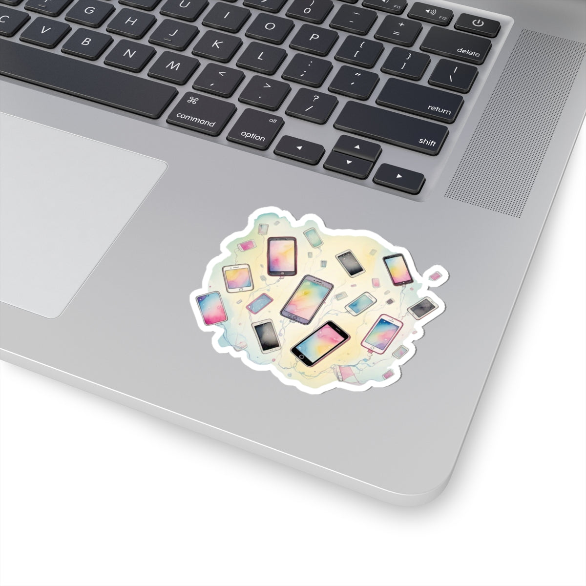 Colorful Phone Stickers - Whimsical Tech Art
