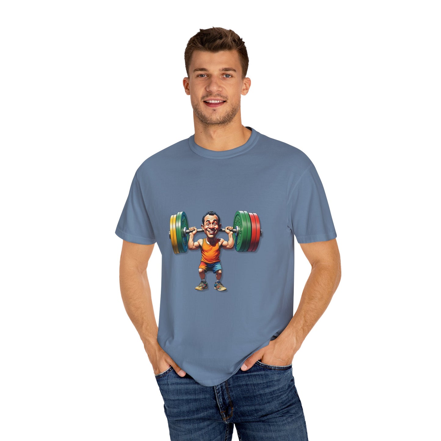 Funny Weightlifting T-Shirt - Unisex Garment-Dyed Tee for Fitness Enthusiasts