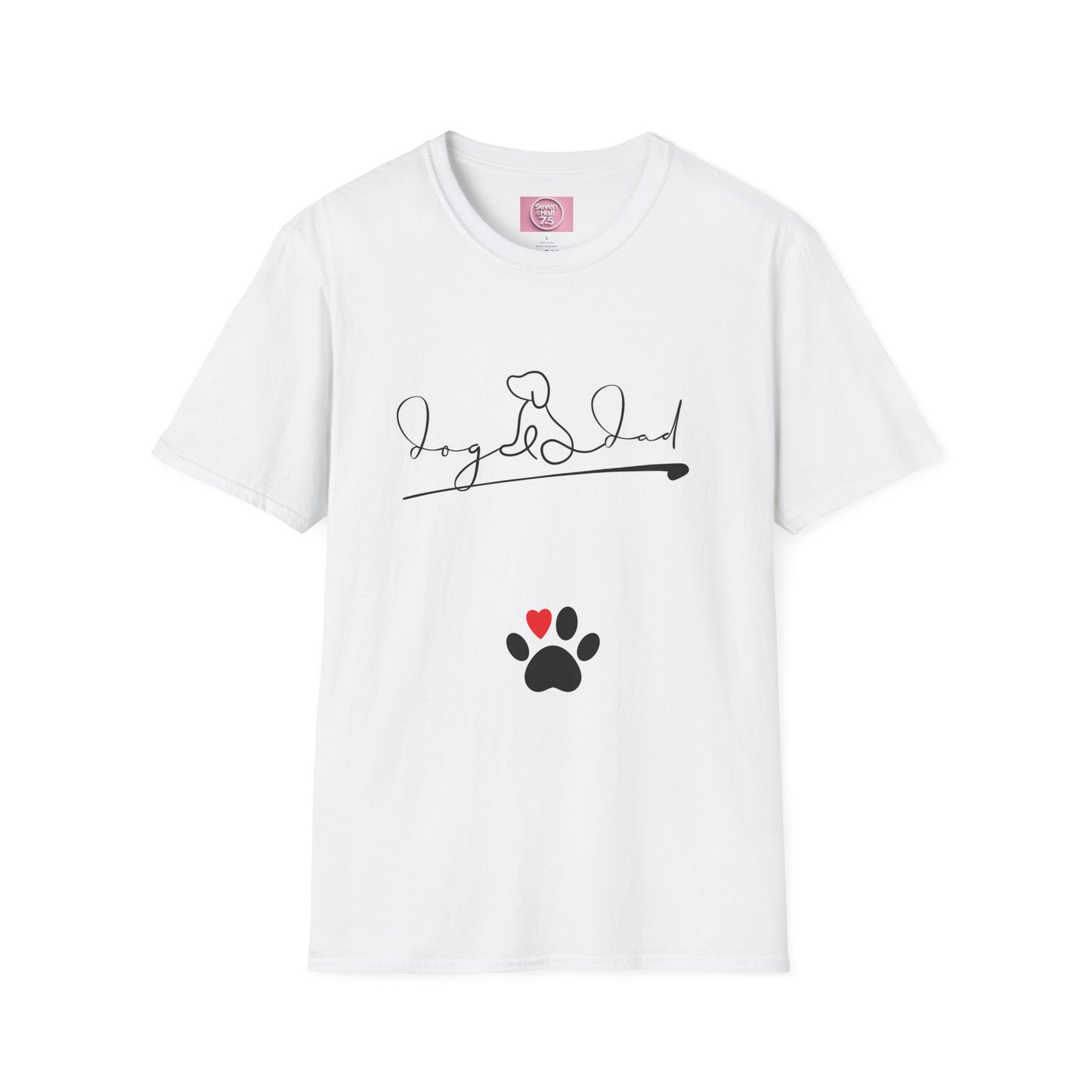 Dog Dad Men's Softstyle T-Shirt - Stylish Gift for Pet Lovers