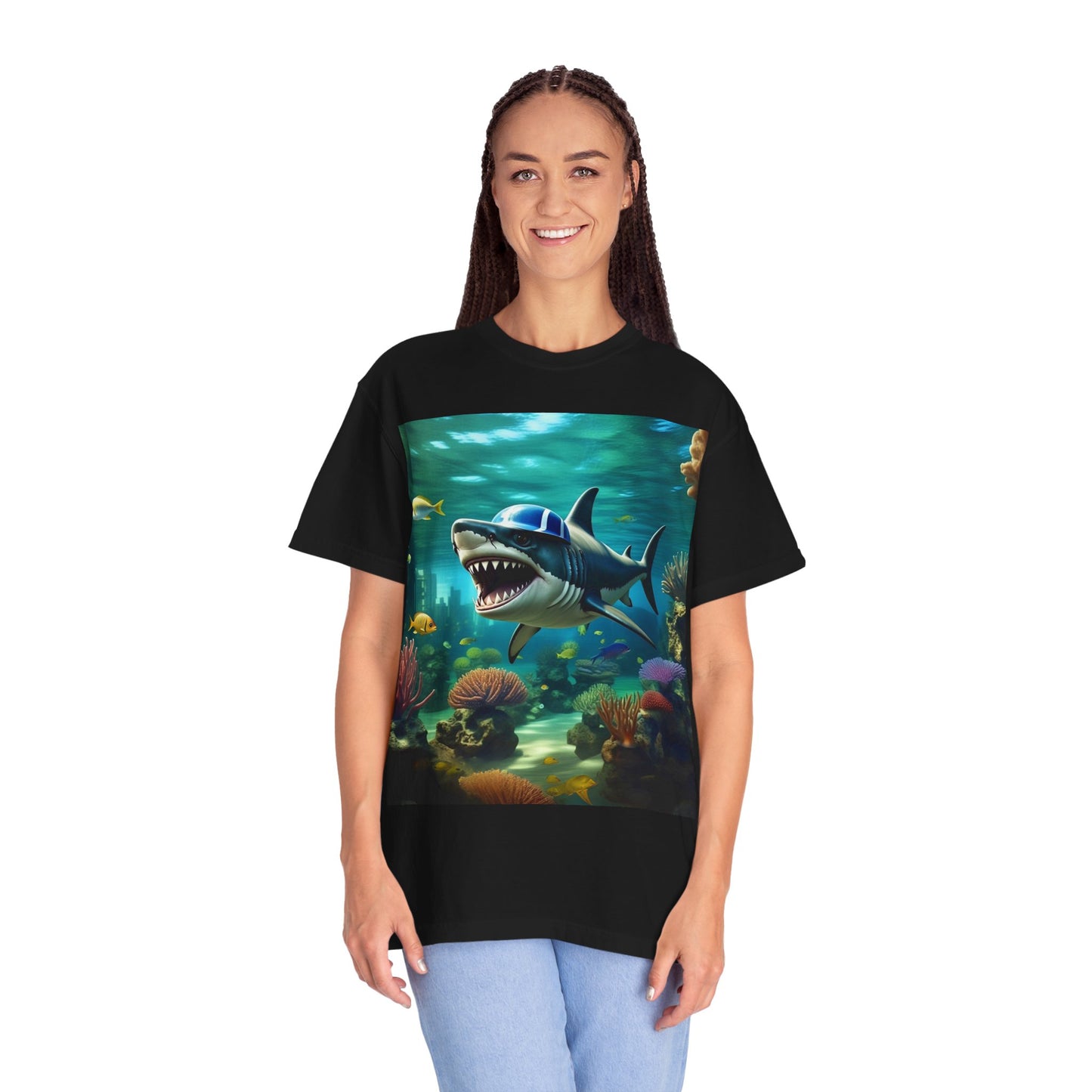 Marine Adventure Unisex T-Shirt - Shark Graphic Design