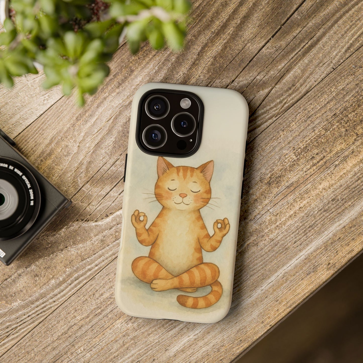 Zen Cat Phone Case - Tough & Stylish - Perfect for Cat Lovers