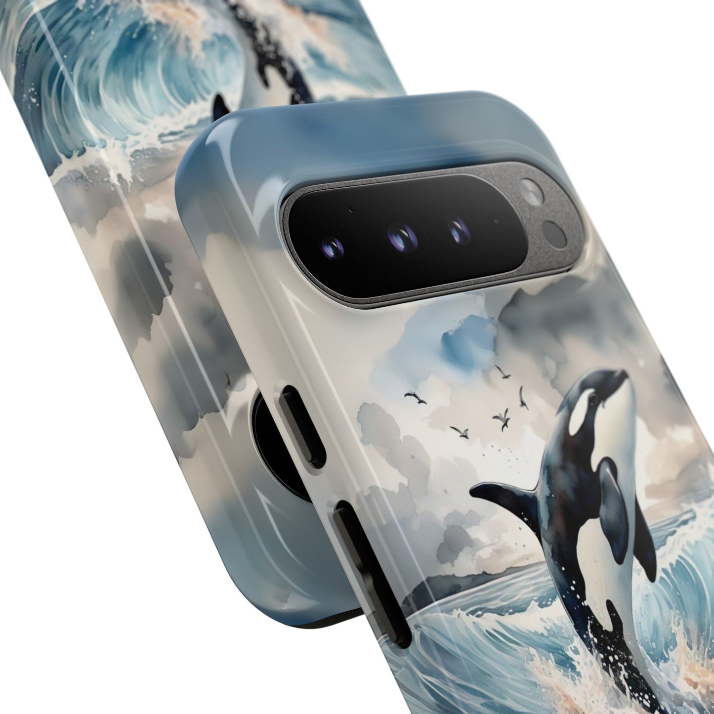 Whale Splash Phone Case - Tough & Stylish Ocean Design
