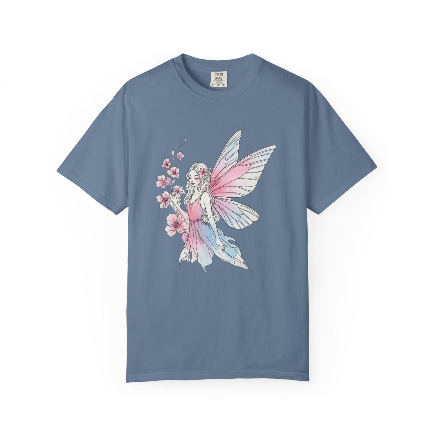 Whimsical Fairy T-Shirt - Eco-Friendly Tee, Vintage Style Shirt, Gift for Her, Fairy Lovers Gift, Summer Apparel, Spring Fashion