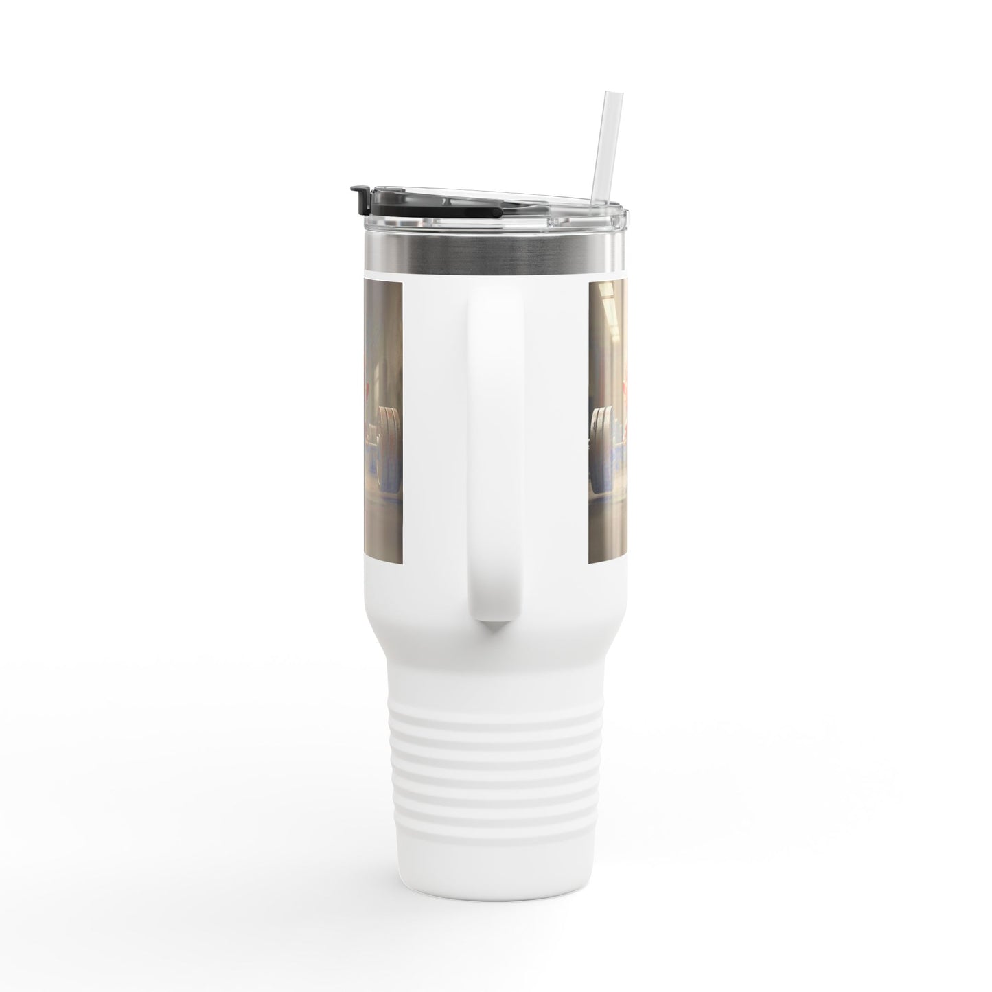Funny Insulated Travel Mug - 40oz Motivational Humor Gift for Gym Lovers