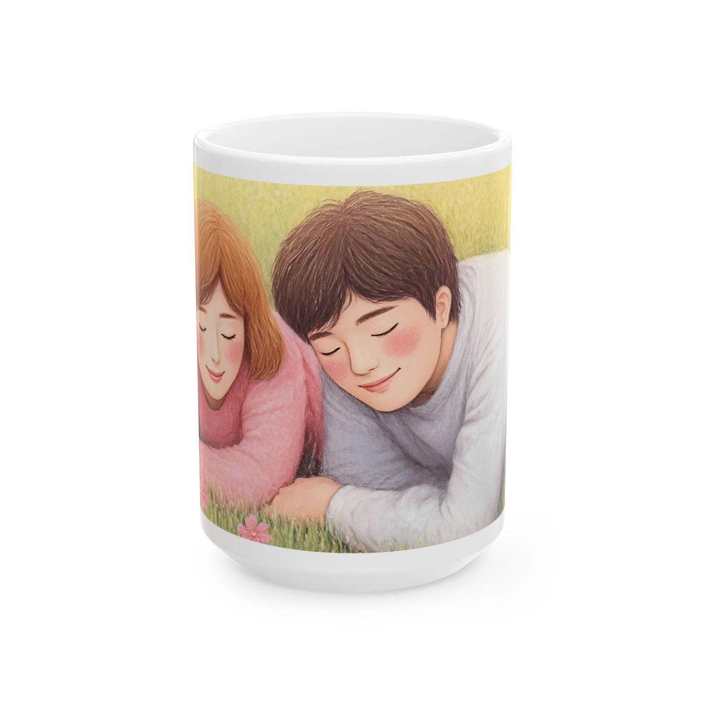 Romantic Couple Ceramic Mug - 11oz & 15oz - Cozy Vibes for Gift Giving