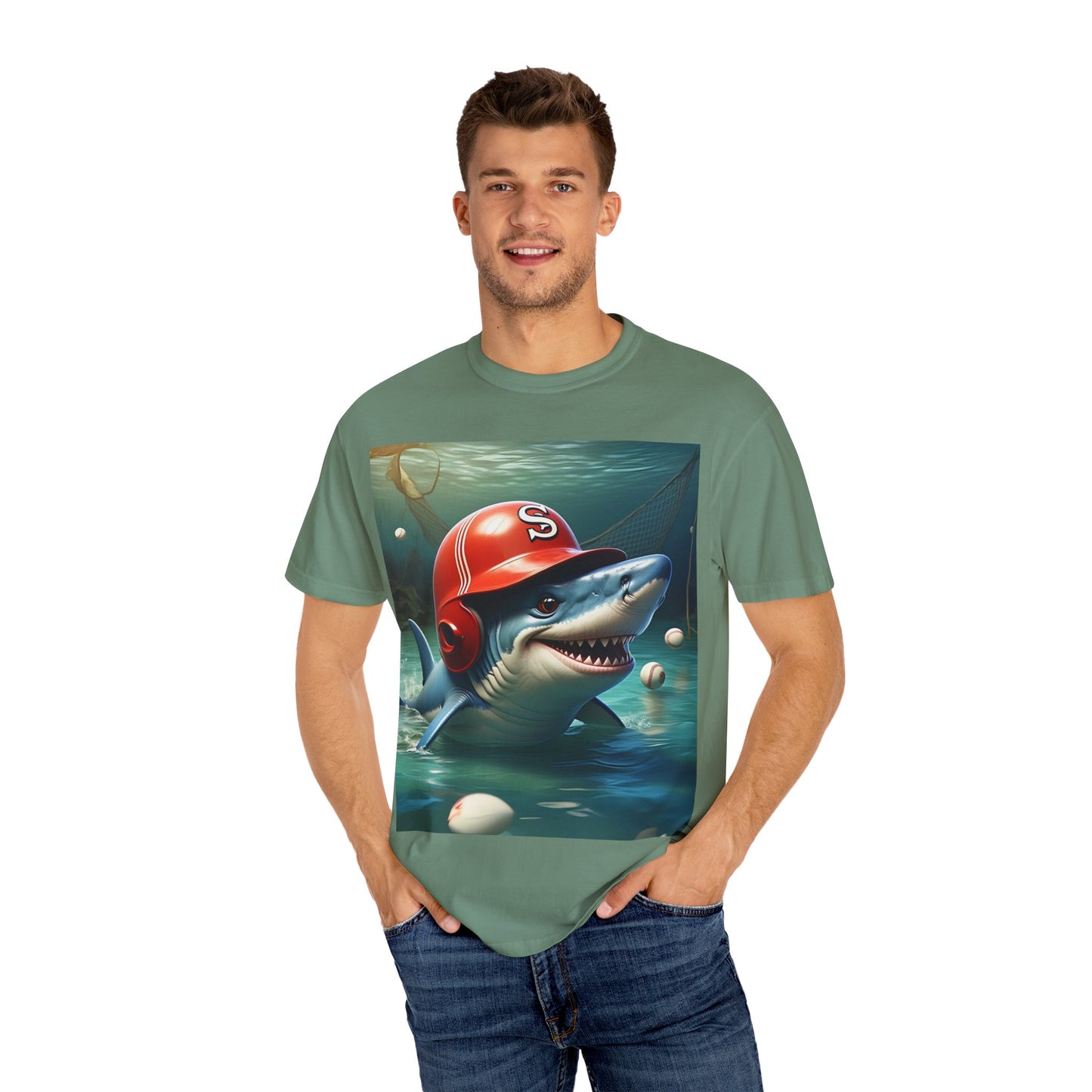Funny Shark Baseball Unisex T-Shirt