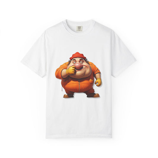 Fun Cartoon Character Unisex Garment-Dyed T-Shirt