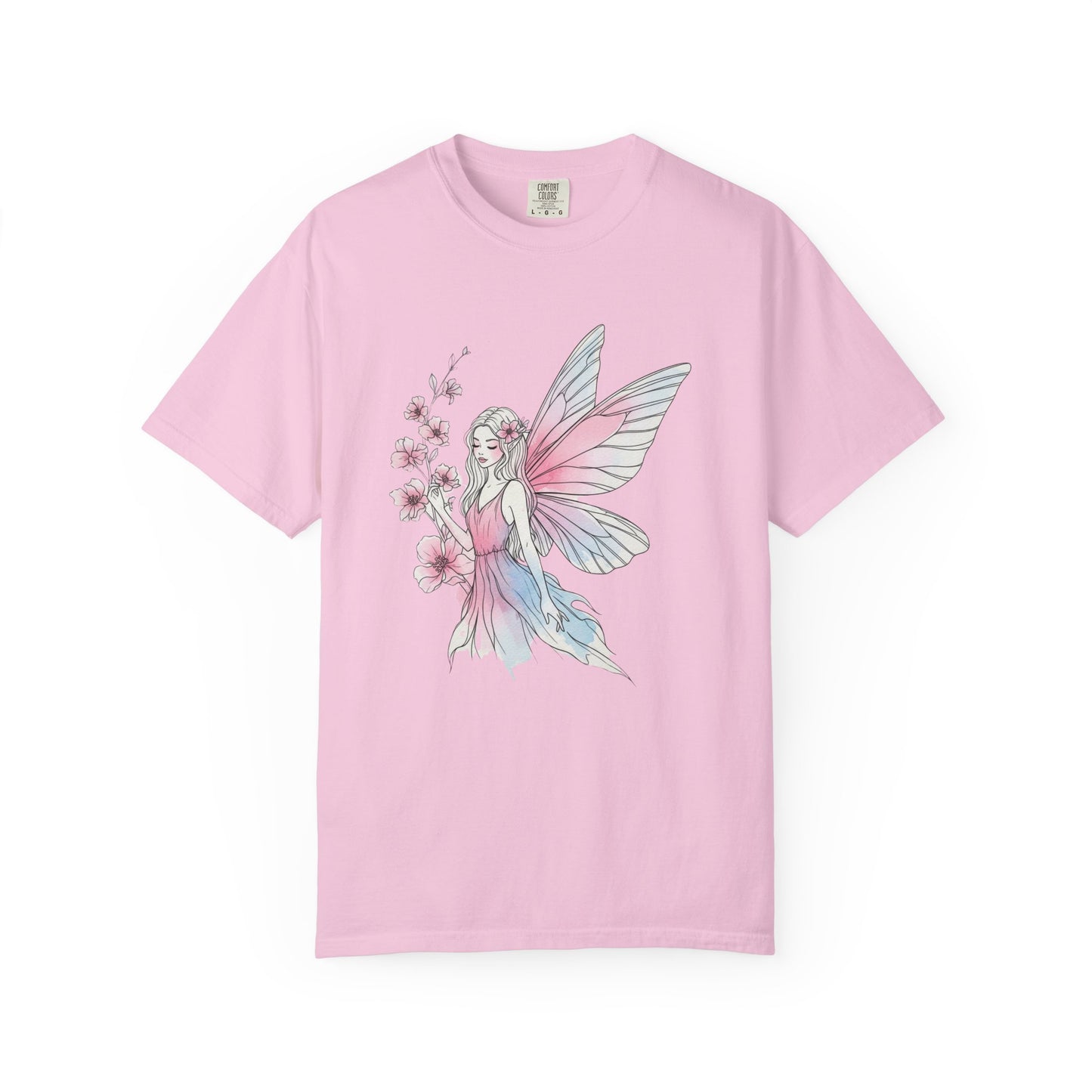 Whimsical Fairy T-Shirt - Eco-Friendly Tee, Vintage Style Shirt, Gift for Her, Fairy Lovers Gift, Summer Apparel, Spring Fashion