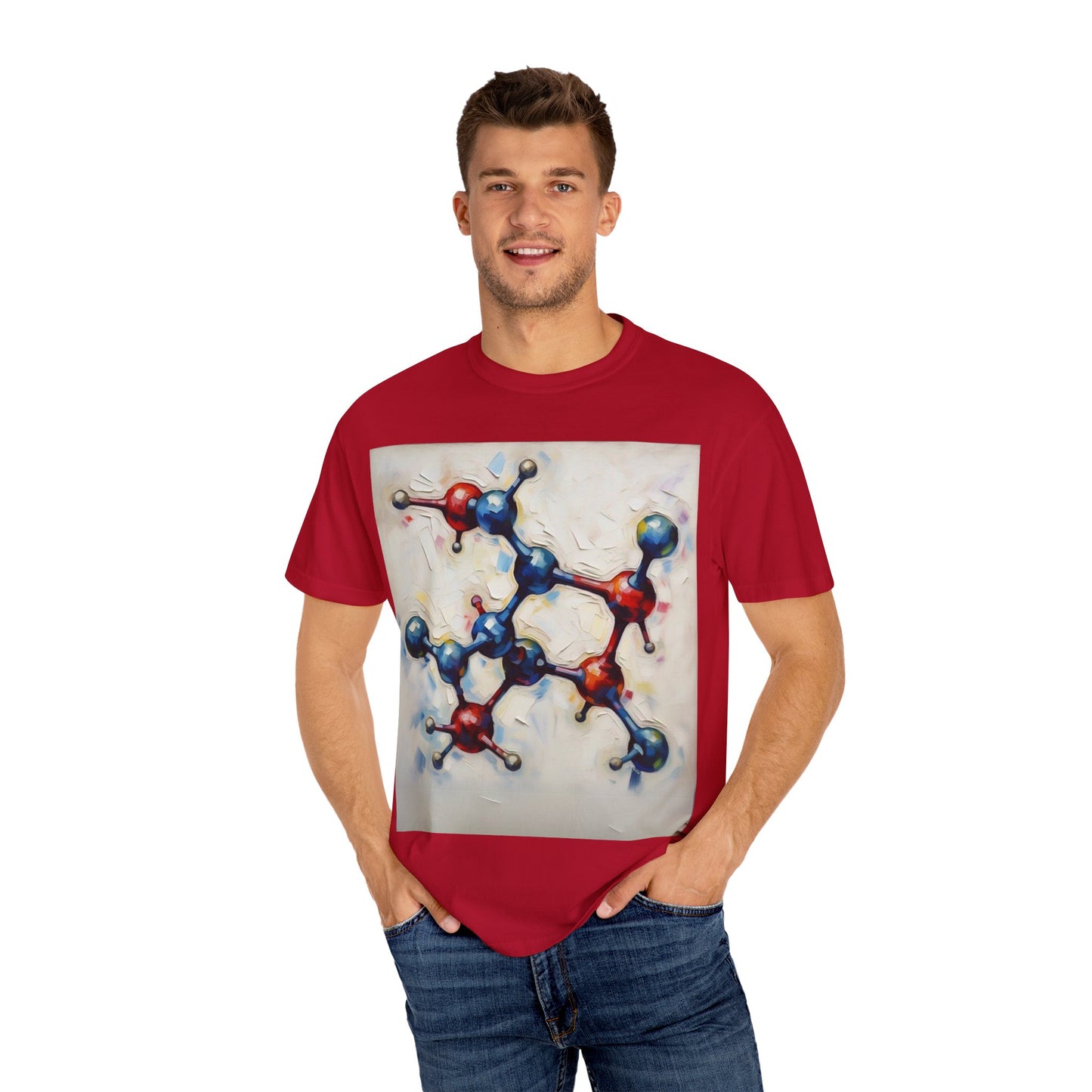 Unisex Artistic Molecule T-Shirt | Science-Inspired Design
