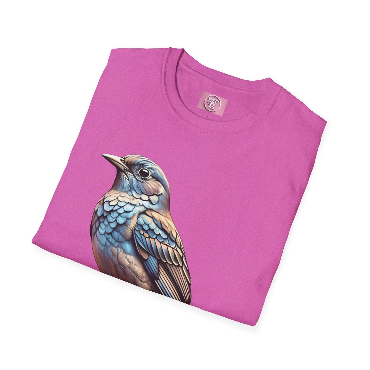Nature-Inspired Bird Graphic T-Shirt for Soft Comfort