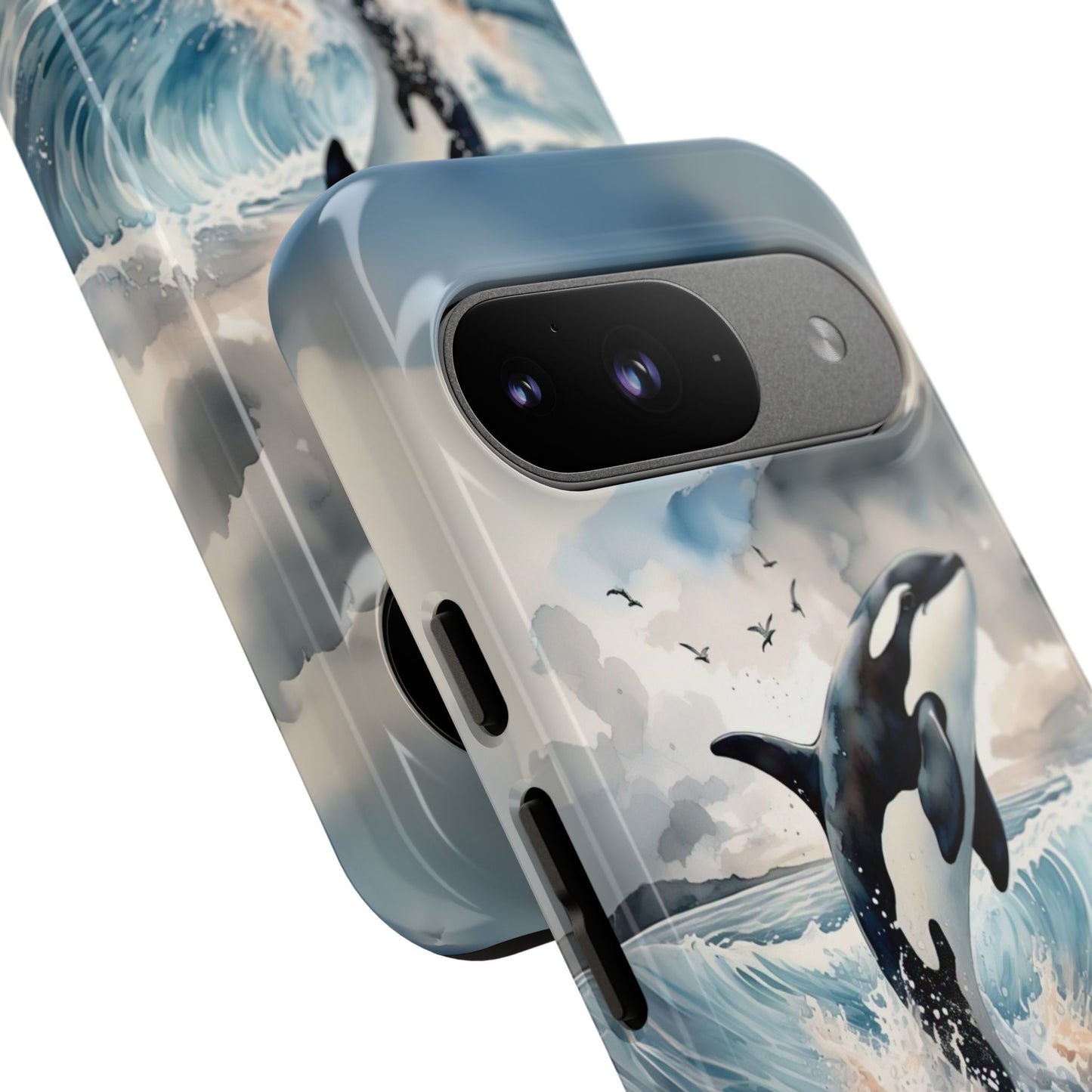 Whale Splash Phone Case - Tough & Stylish Ocean Design