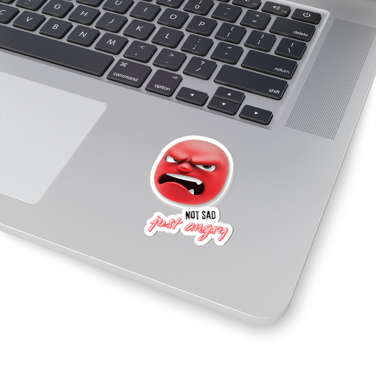 Angry Emoji Kiss-Cut Stickers for Expressive Decor & Gifts