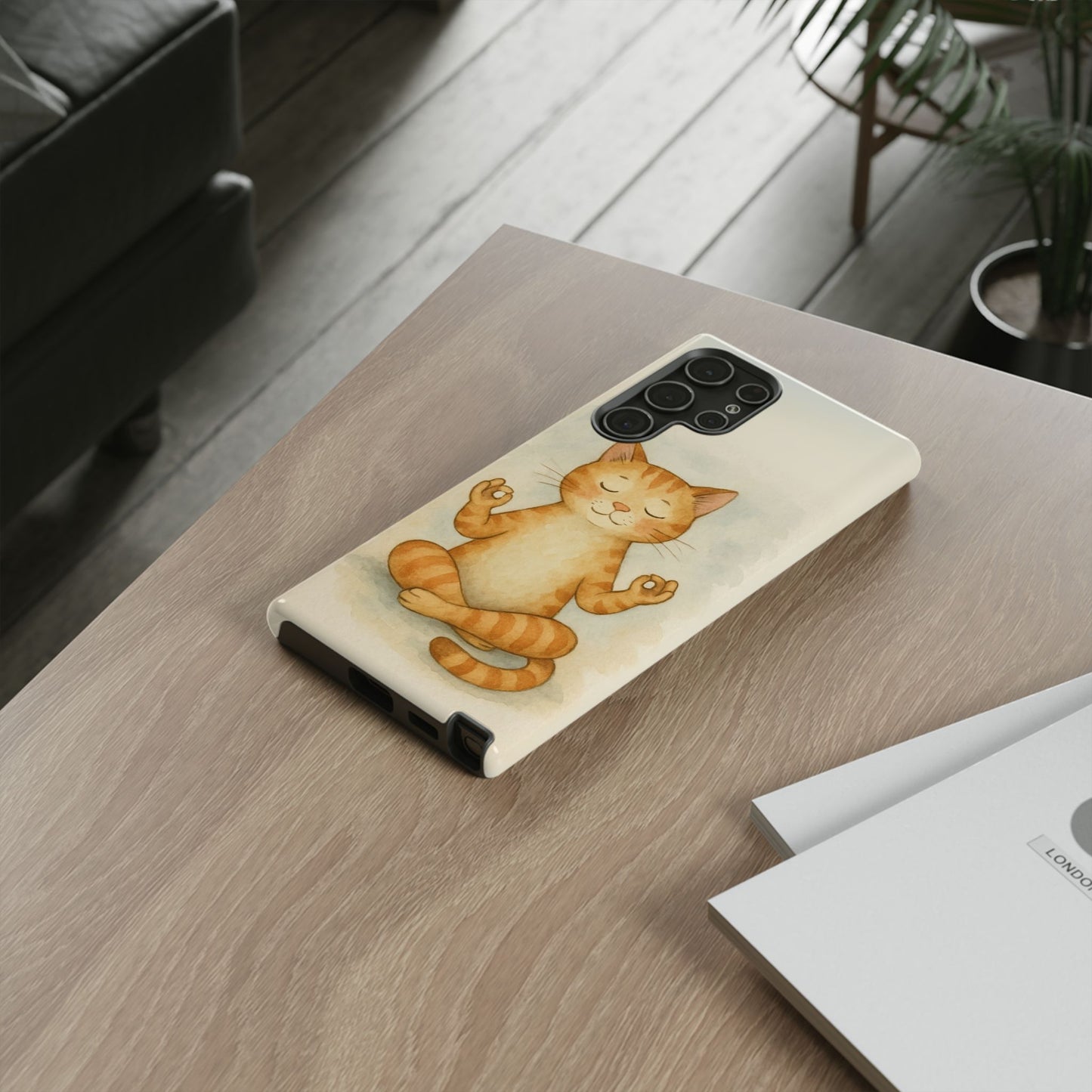 Zen Cat Phone Case - Tough & Stylish - Perfect for Cat Lovers
