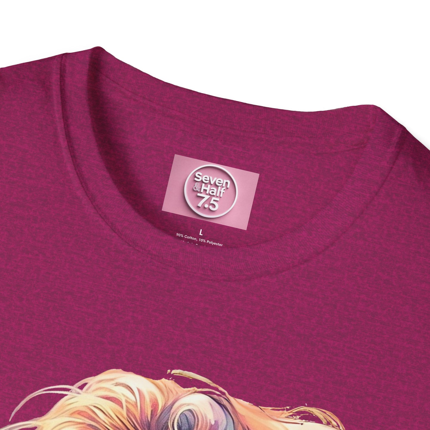 Artistic Women's Portrait T-Shirt - Women's Softstyle Tee for Creative Souls