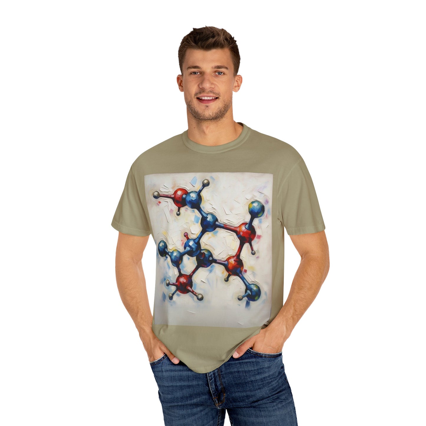 Unisex Artistic Molecule T-Shirt | Science-Inspired Design