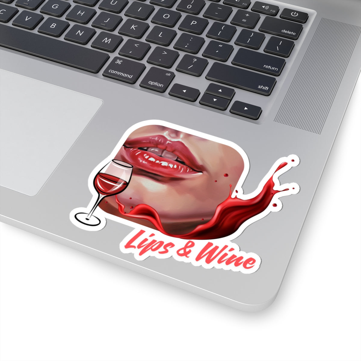 Lips & Wine Kiss-Cut Stickers - Perfect for Wine Lovers and Party Decor