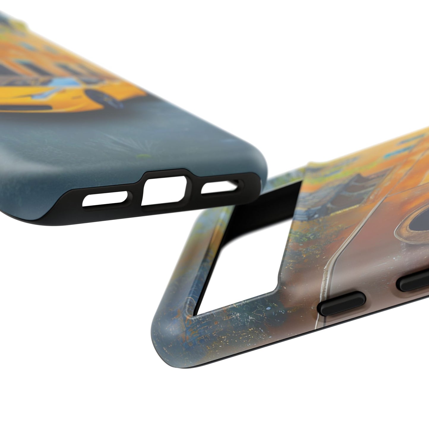 Ferrari Yellow Tough Phone Case - Stylish and Durable