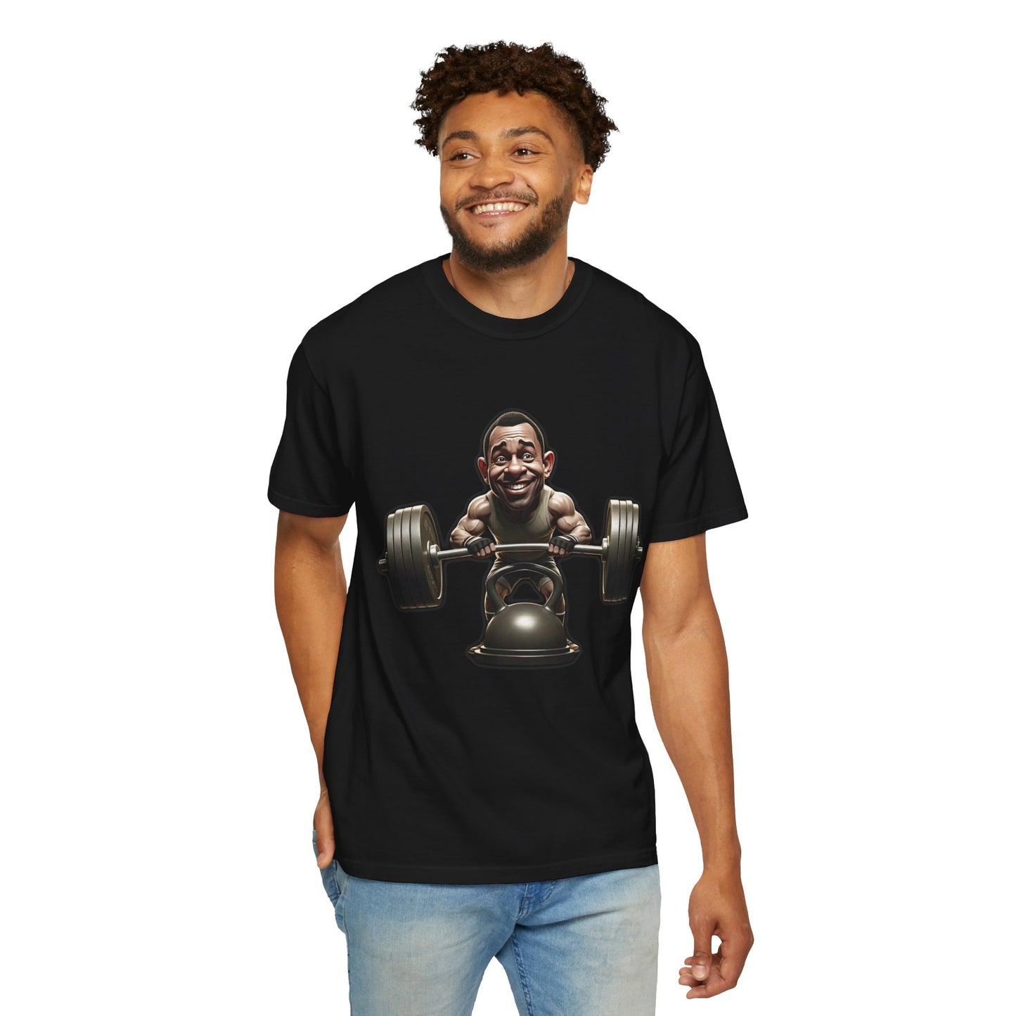 Funny Weightlifting T-Shirt Garment-Dyed Tee for Fitness Enthusiasts