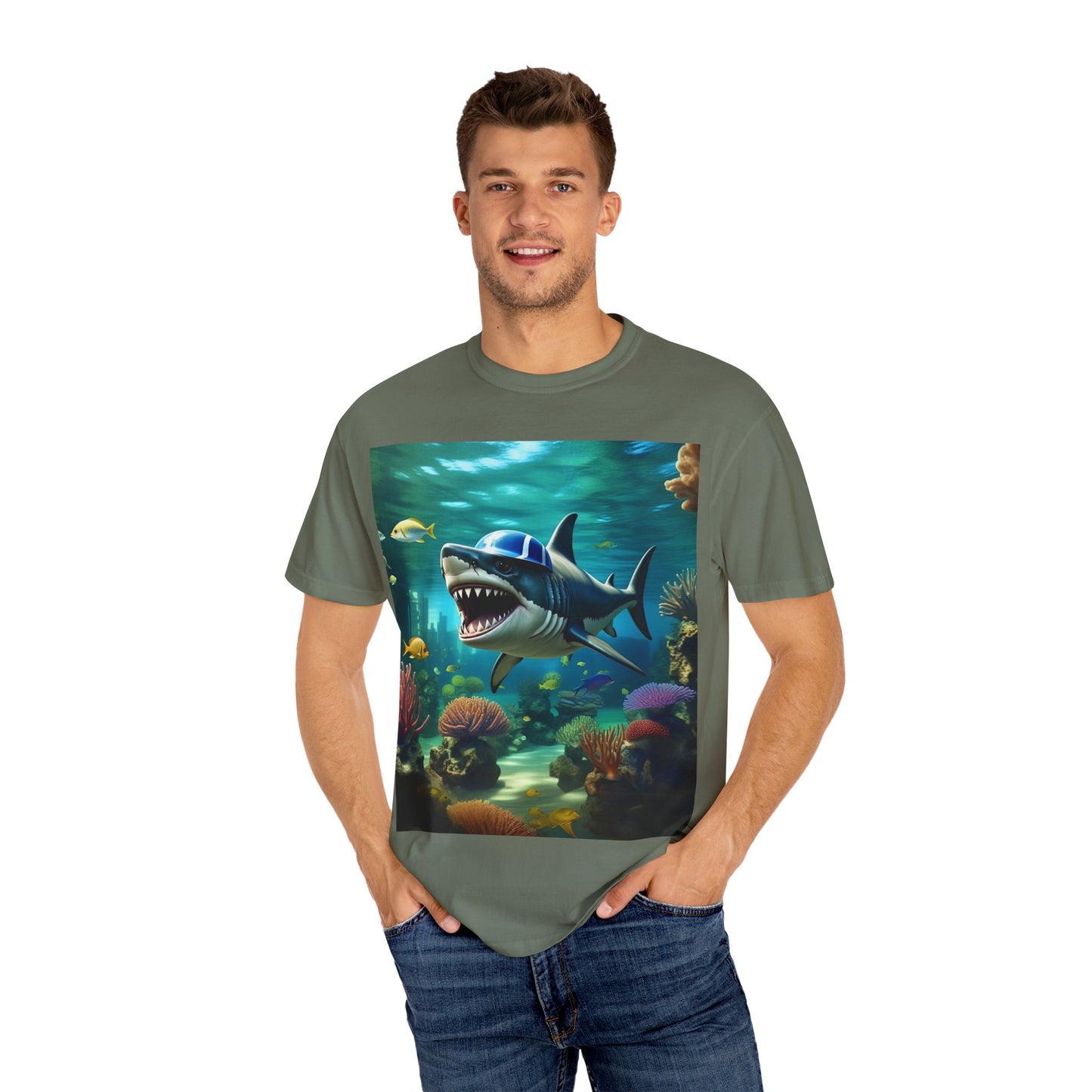 Marine Adventure Unisex T-Shirt - Shark Graphic Design