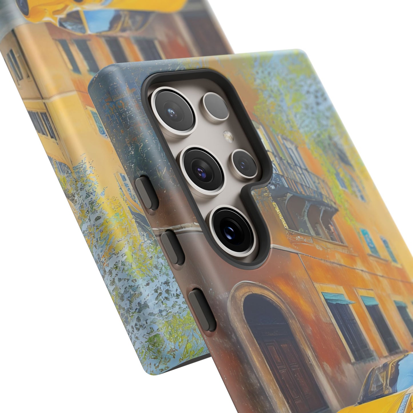 Ferrari Yellow Tough Phone Case - Stylish and Durable