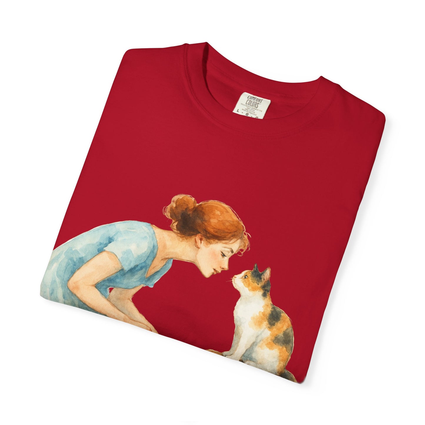 Hello Friend Cat Lover T-Shirt - Unisex Garment-Dyed Tee
