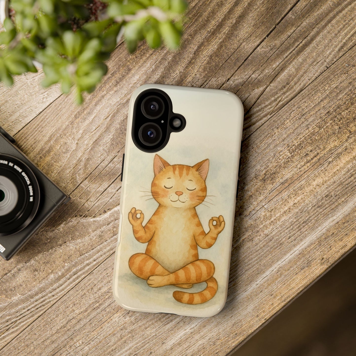 Zen Cat Phone Case - Tough & Stylish - Perfect for Cat Lovers