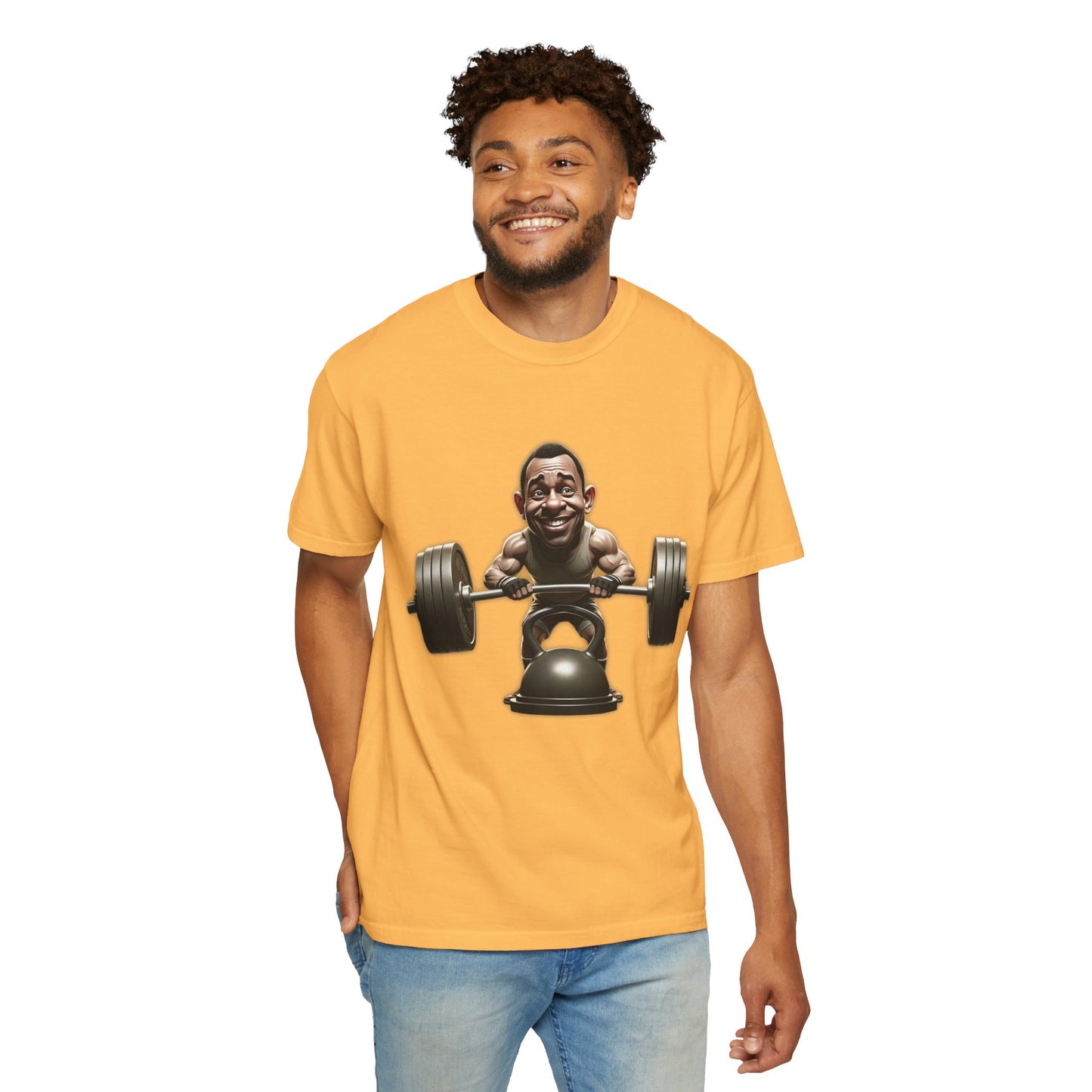 Funny Weightlifting T-Shirt Garment-Dyed Tee for Fitness Enthusiasts