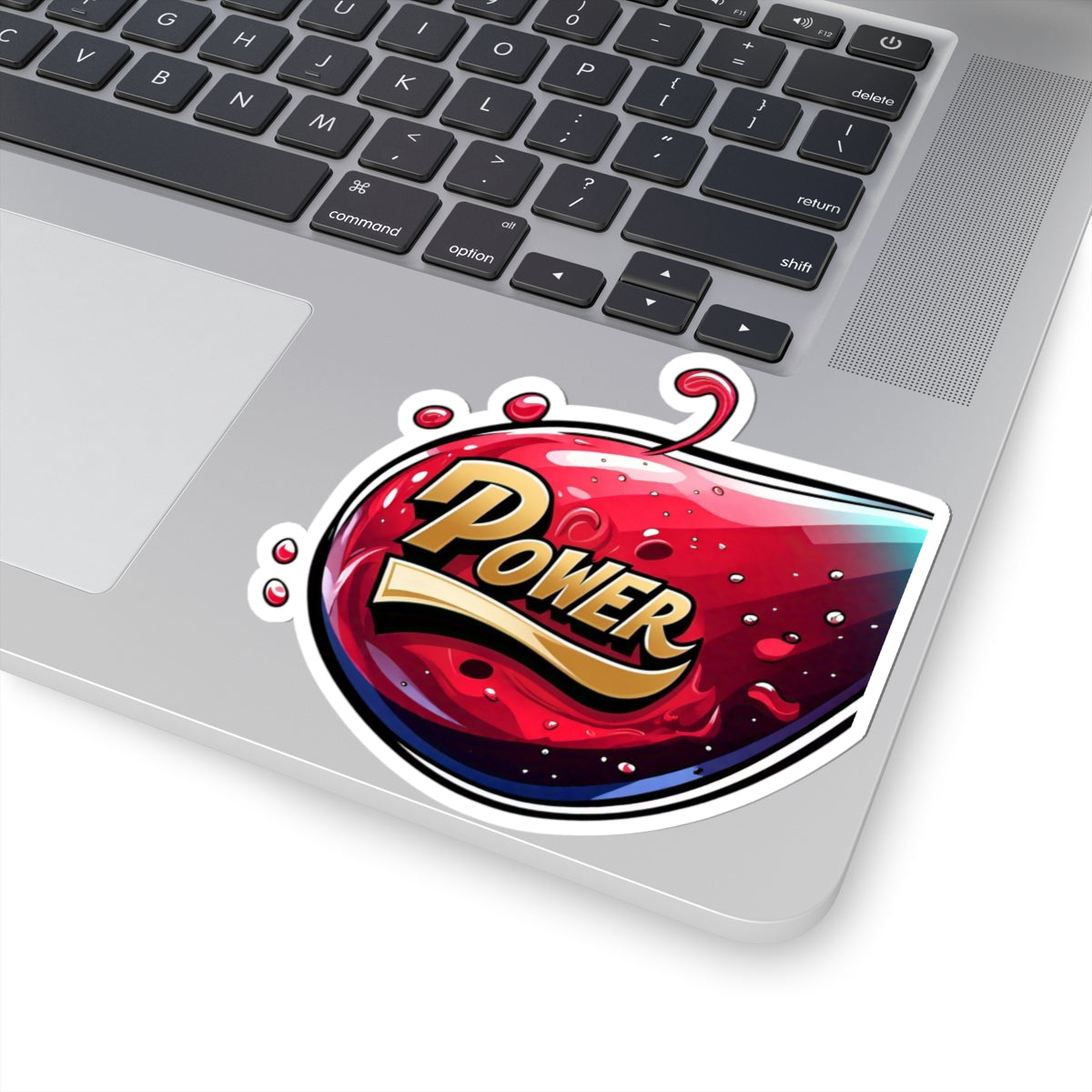 Vibrant 'Power' Kiss-Cut Stickers - Dynamic Art for Enthusiasts