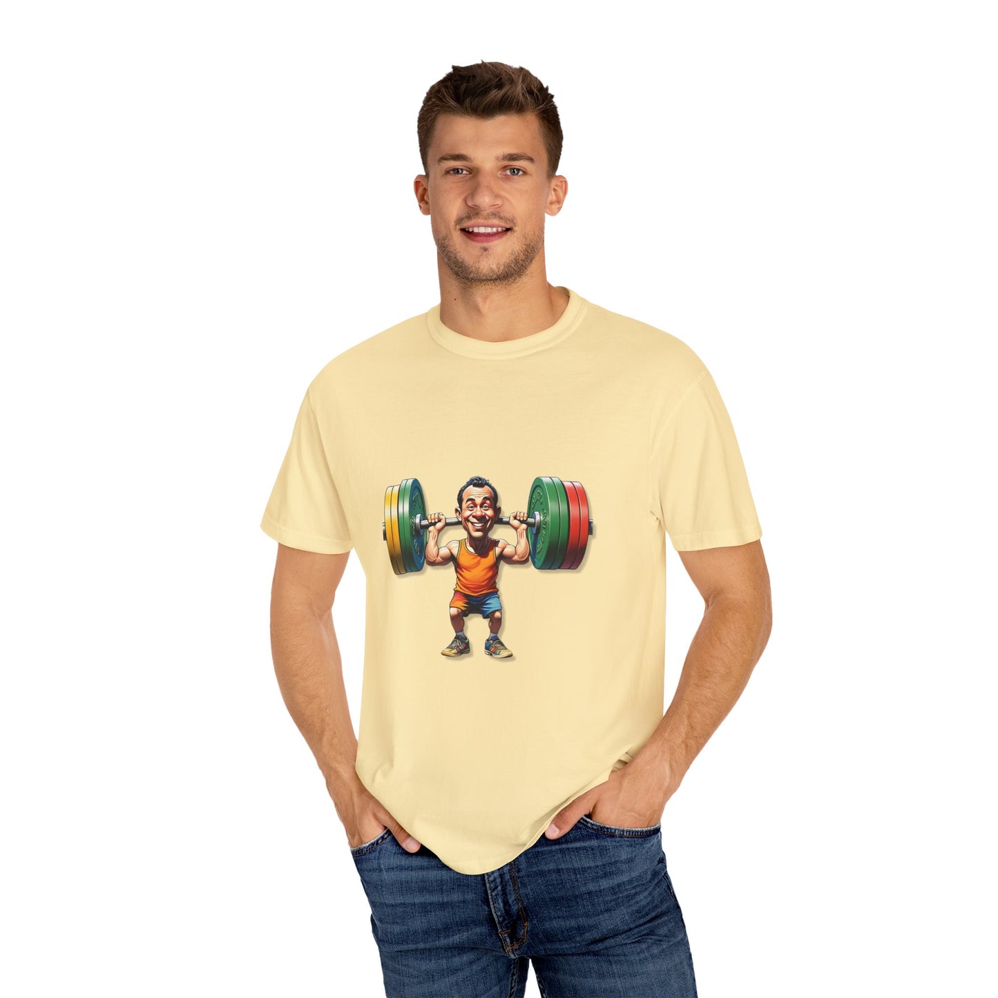 Funny Weightlifting T-Shirt - Unisex Garment-Dyed Tee for Fitness Enthusiasts