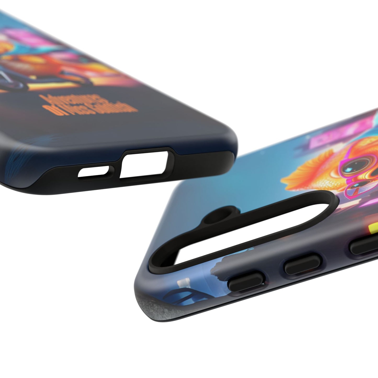 Adventures of Miss Goldfish Phone Case - Fun & Colorful Tough Cover for Fish Lovers