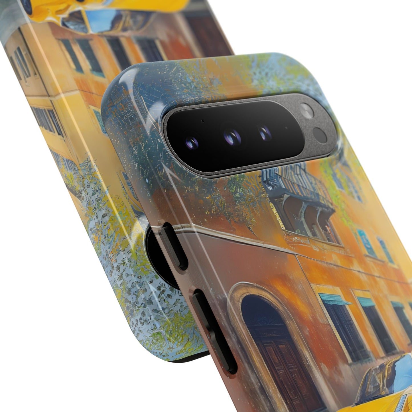 Ferrari Yellow Tough Phone Case - Stylish and Durable