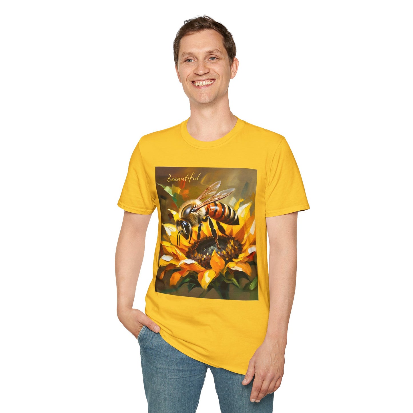 Bee-autiful Unisex Softstyle T-Shirt | Nature Lover's Gift | Perfect for Spring & Summer
