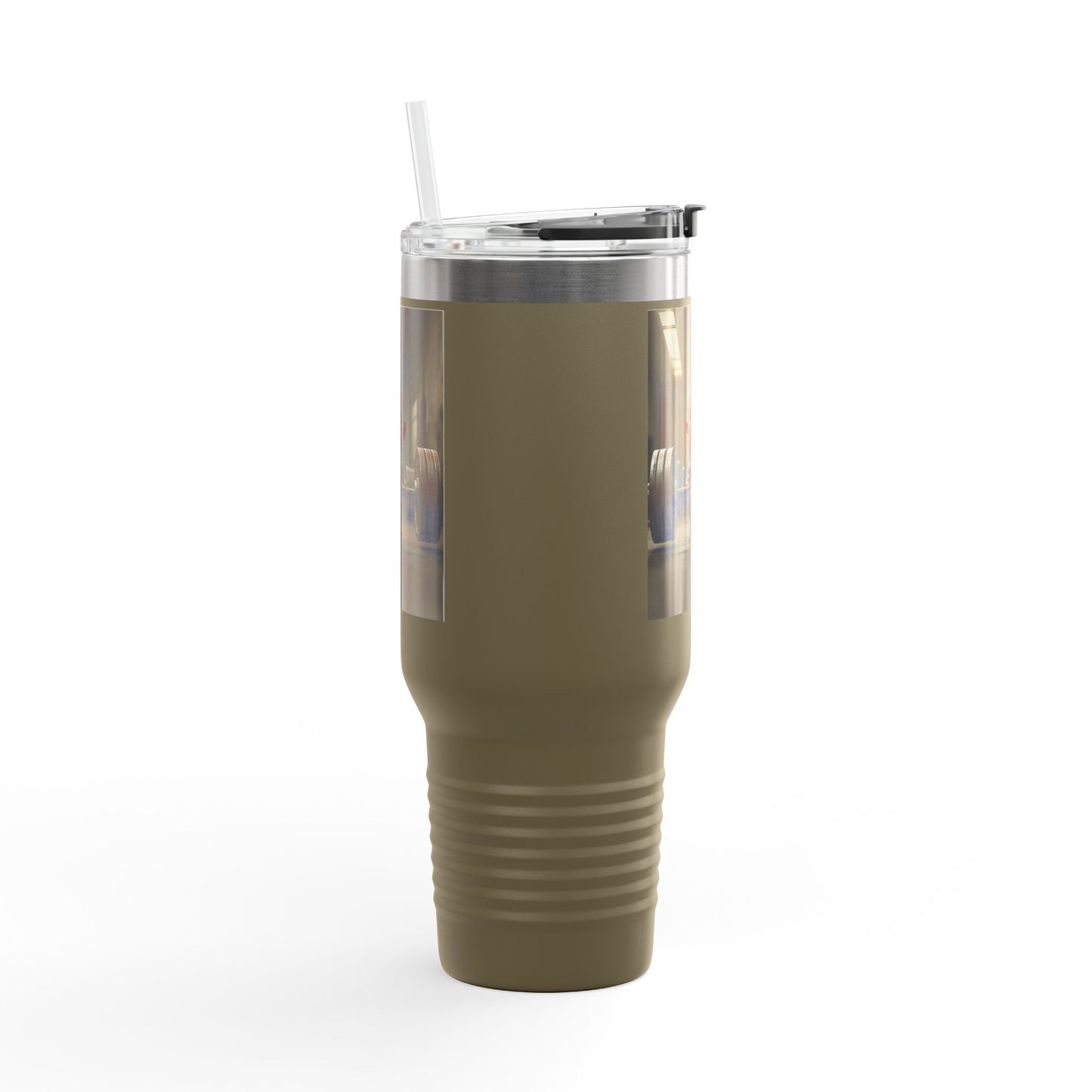 Funny Insulated Travel Mug - 40oz Motivational Humor Gift for Gym Lovers