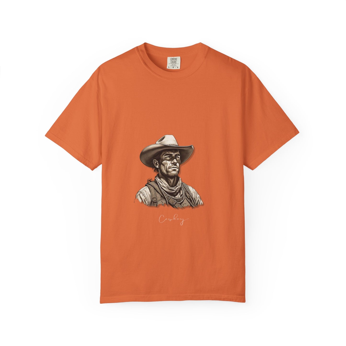 Rustic Cowboy Graphic T-Shirt for Western Aficionados