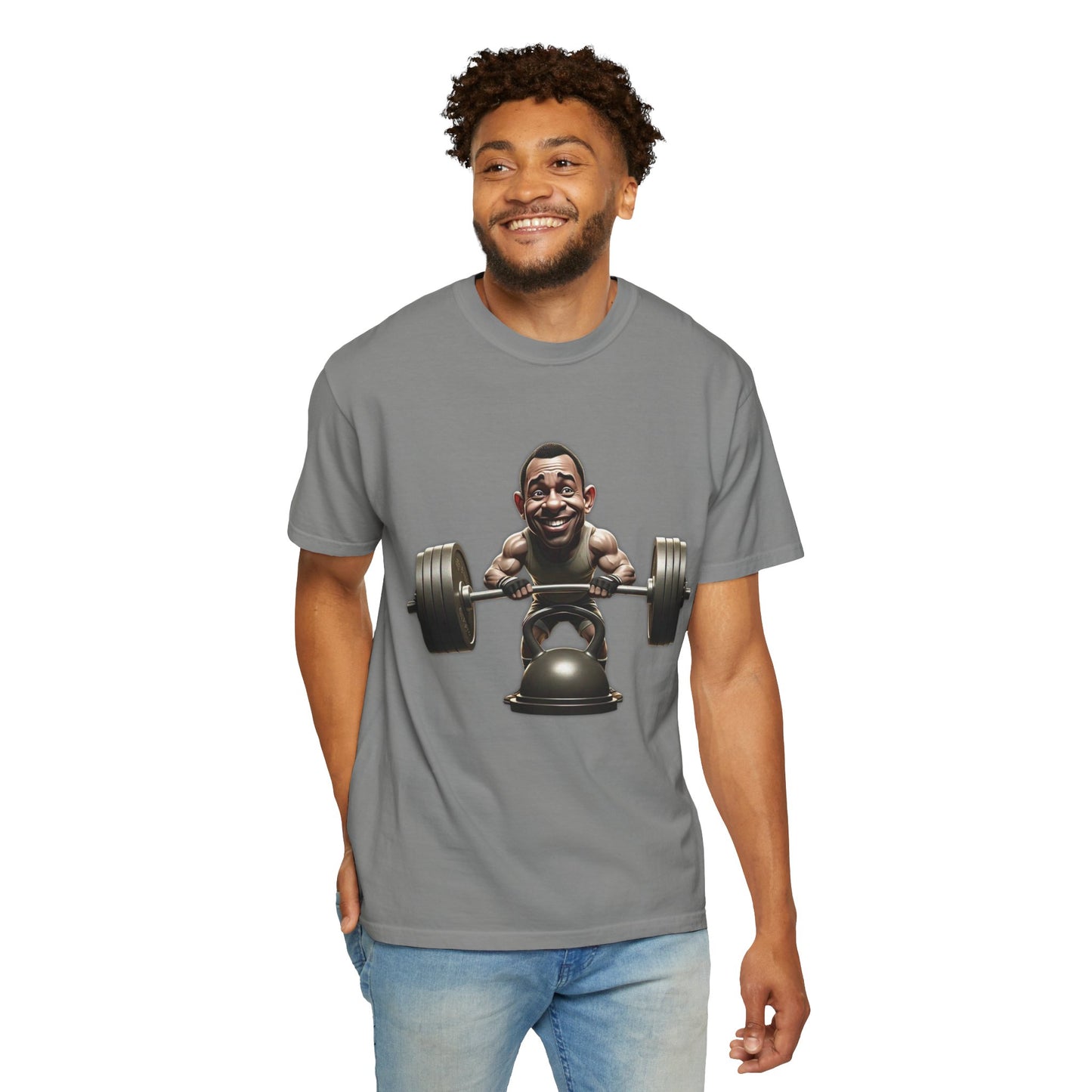 Funny Weightlifting T-Shirt Garment-Dyed Tee for Fitness Enthusiasts