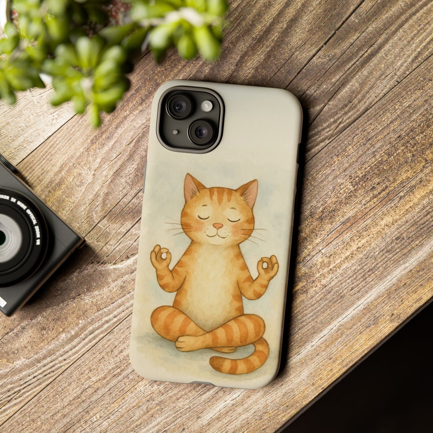 Zen Cat Phone Case - Tough & Stylish - Perfect for Cat Lovers