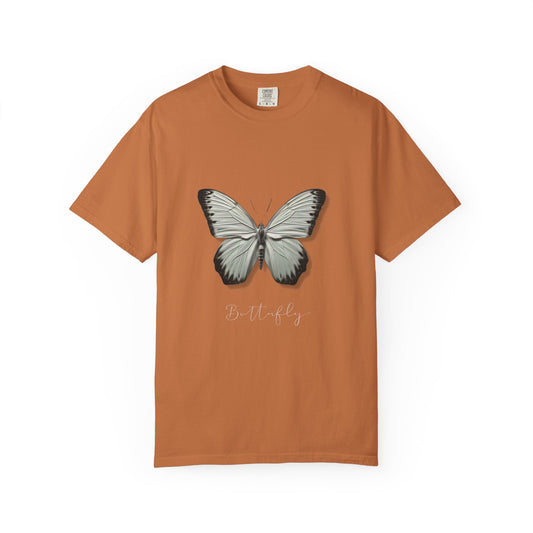 Butterfly Unisex Garment-Dyed T-Shirt – Nature-Inspired Casual Wear