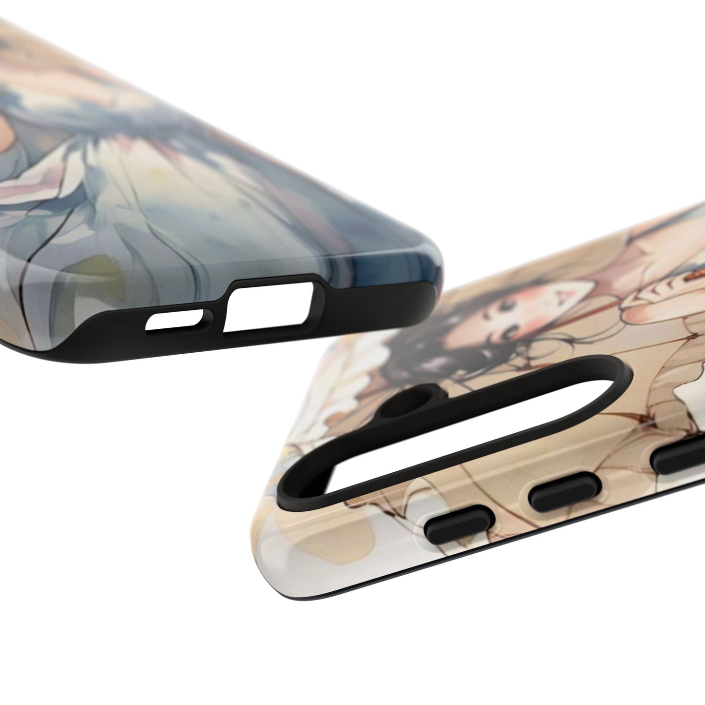 Elegant Floral Phone Case with Umbrella Design