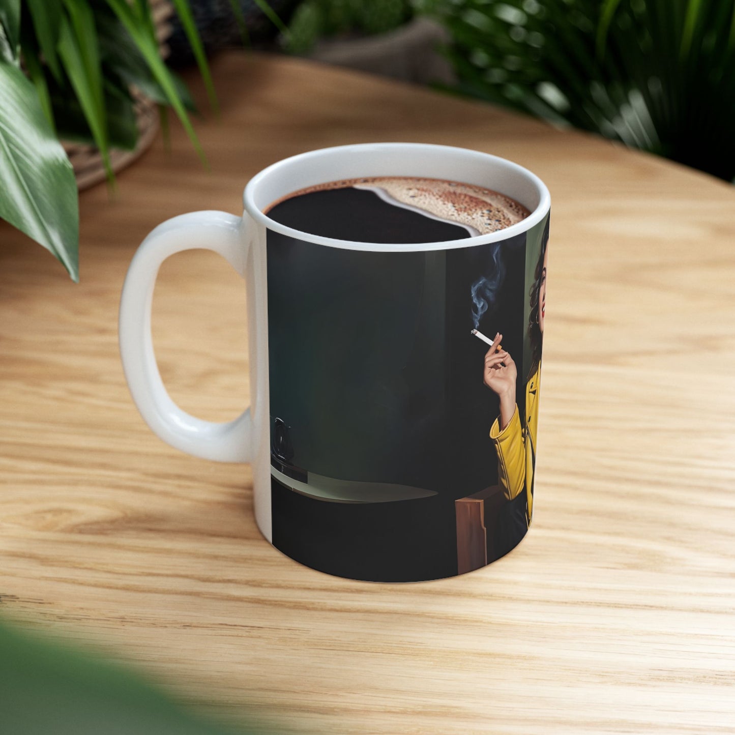 Ceramic Mug with Retro Model Design | Perfect for Coffee Lovers & Gifts
