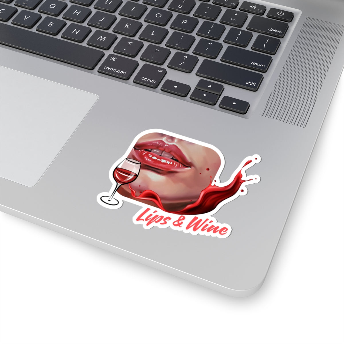 Lips & Wine Kiss-Cut Stickers - Perfect for Wine Lovers and Party Decor