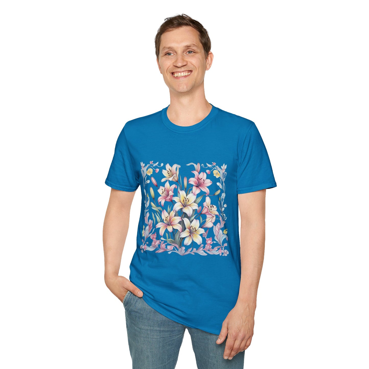 Floral Blossom Unisex T-Shirt - Softstyle Cotton Tee for Nature Lovers