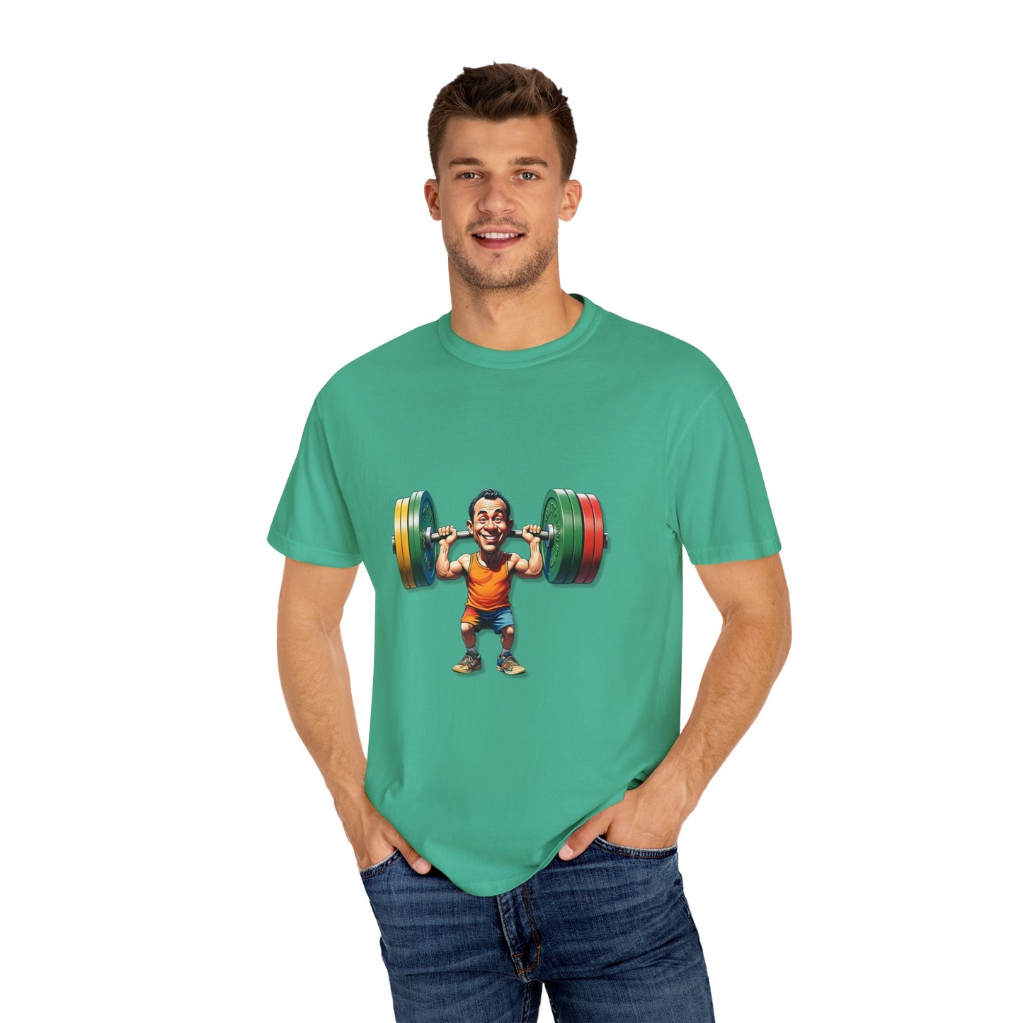 Funny Weightlifting T-Shirt - Unisex Garment-Dyed Tee for Fitness Enthusiasts